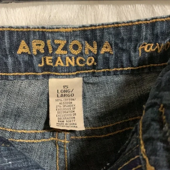 Arizona Jeanco. Favorite Flare jeans sz 15 long - Picture 5 of 11